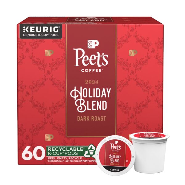 Peet’s Coffee Holiday Blend K-Cup Pod, 60-count