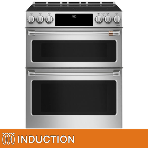 Café 30 Inch. 7.0 cu. ft. Slide-In Double Oven INDUCTION Range with Convection and WiFi Connect