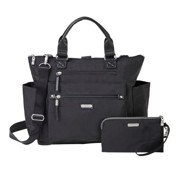 Baggallini 3-in-1 Convertible Tote with Removable RFID Phone Wristlet