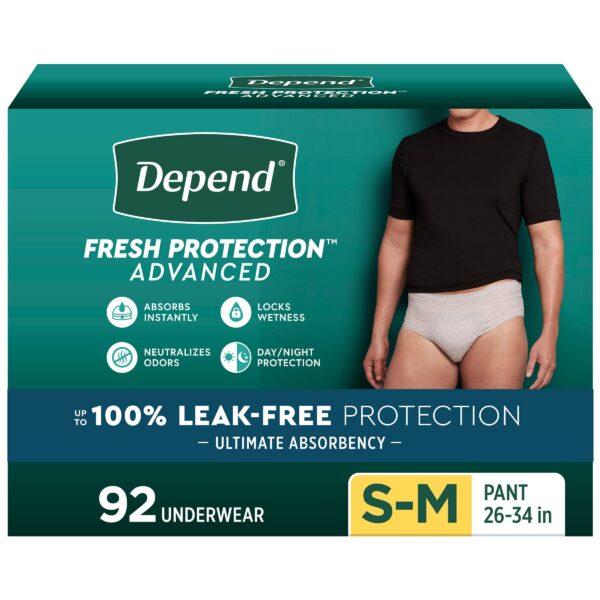 Depend Fresh Protection Advanced Incontinence Underwear for Men, Ultimate Absorbency