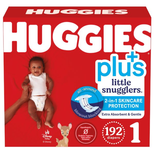 Huggies Plus Diapers Sizes 1 - 2