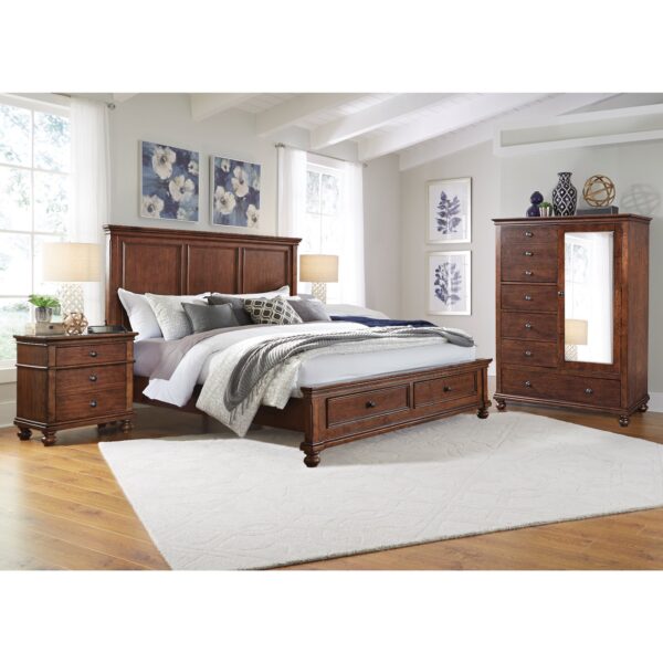 Brookdale Storage Bedroom Collection in Brown