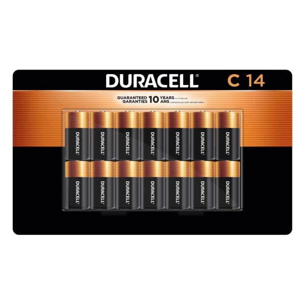 Duracell C Alkaline Batteries, 14-count