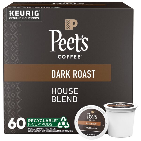 Peet’s Coffee House Blend K-Cup Pod, 60-count