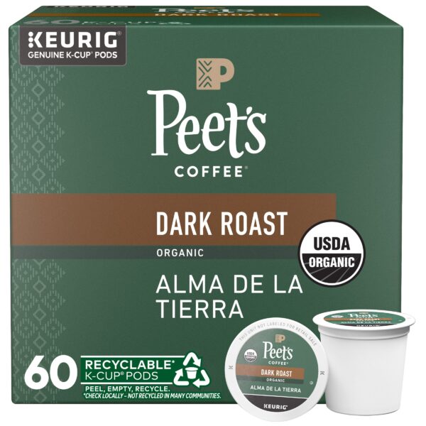 Peet's Coffee Organic Alma De La Tierra K-Cup Pod, 60-count