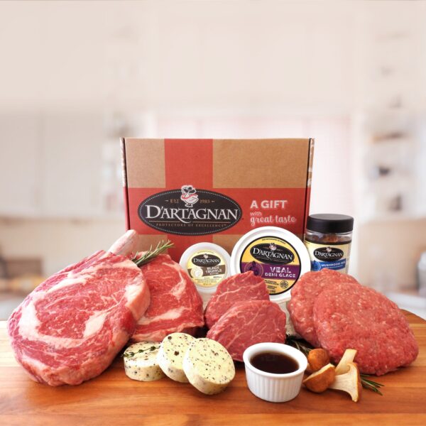 D’Artagnan Ultimate Steak Lovers Gift Box, 6 Total Packs, 4.25 Lbs. Total