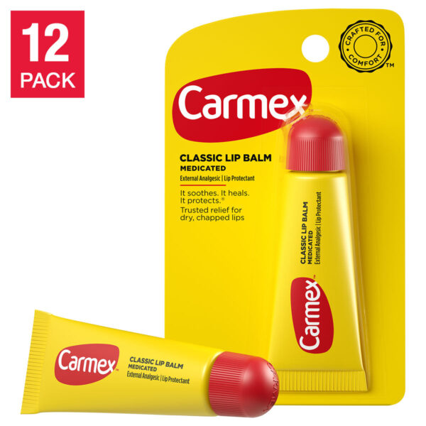 Carmex Lip Balm, Original Flavor, 0.35 oz, 12-count