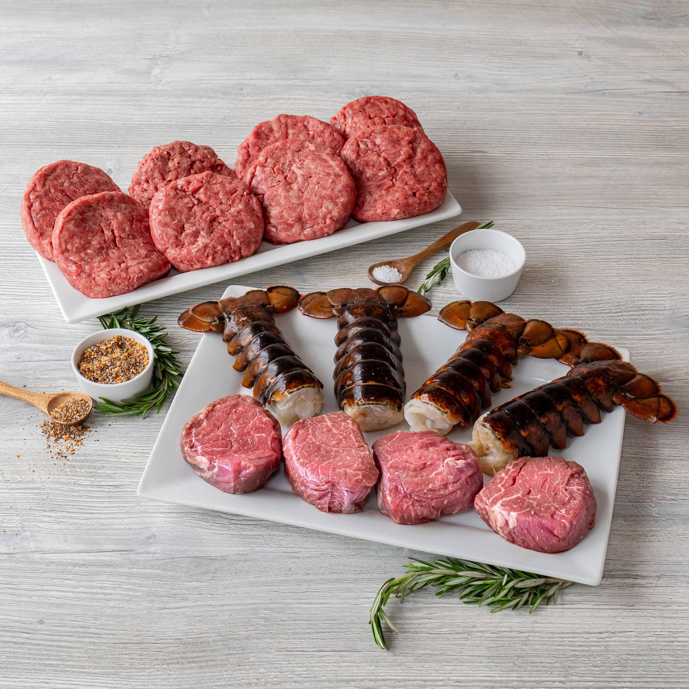 Chicago Steak Premium Angus Beef Surf & Turf, 15 Total Packs, 7 Lbs. Total