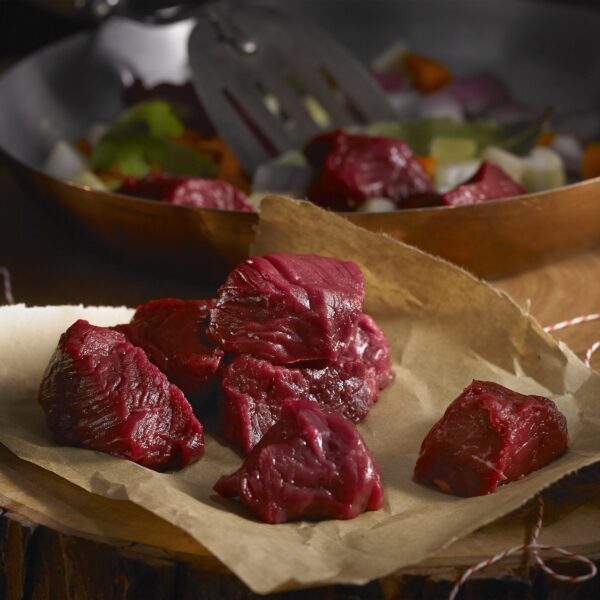 Northfork Venison Stew Meat, (1/2.26 Kg Per Pack), 5 Total Packs, 5 Lbs. Total