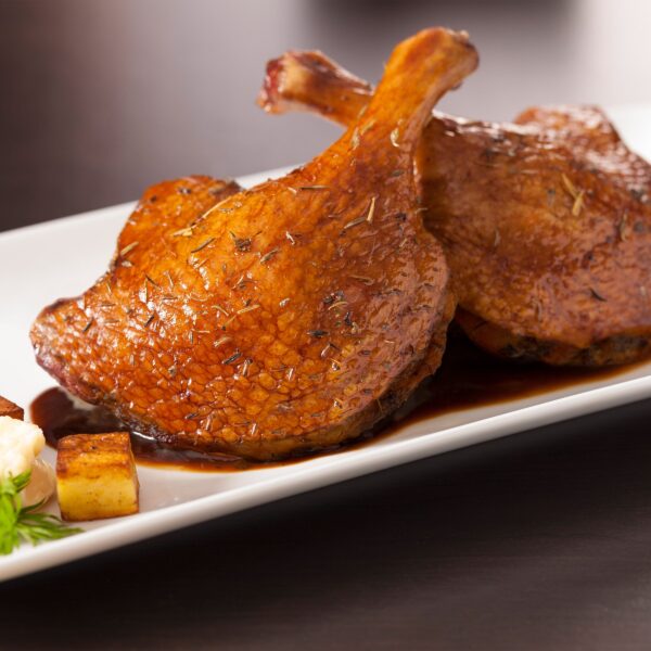 Fully Cooked Confit Duck Legs - (8/1 Lbs. Per Pack), 16 Legs, 8 Total Packs, 8 Lbs. Total