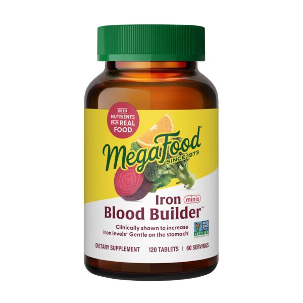 MegaFood Blood Builder Iron Minis, 120 Tablets