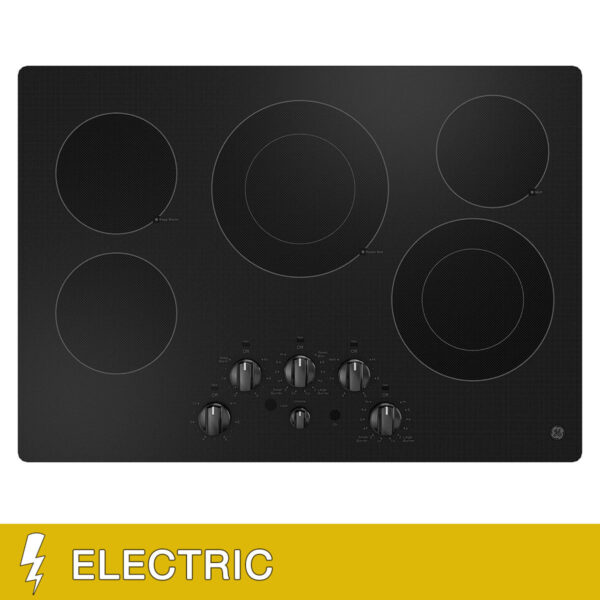 GE 30" Built-In Knob Control Electric Cooktop