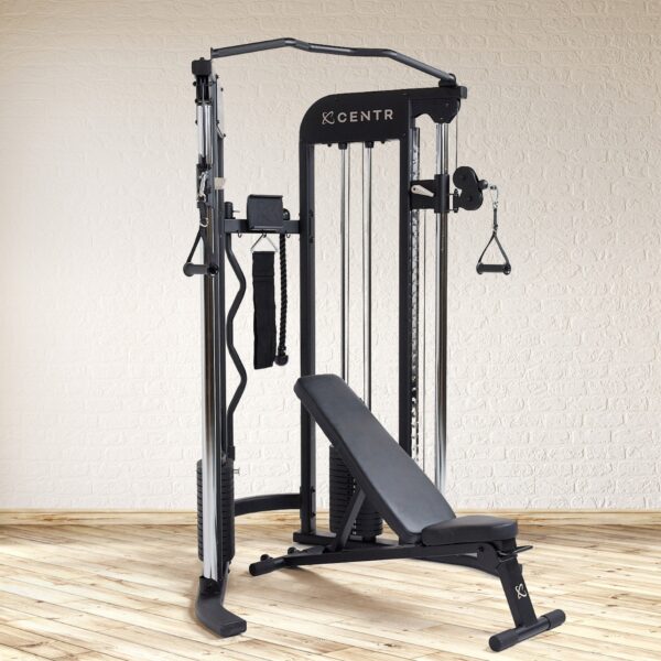 Centr 2 by Inspire FTX Functional Trainer with Folding Bench and 1-year Centr App Subscription Included