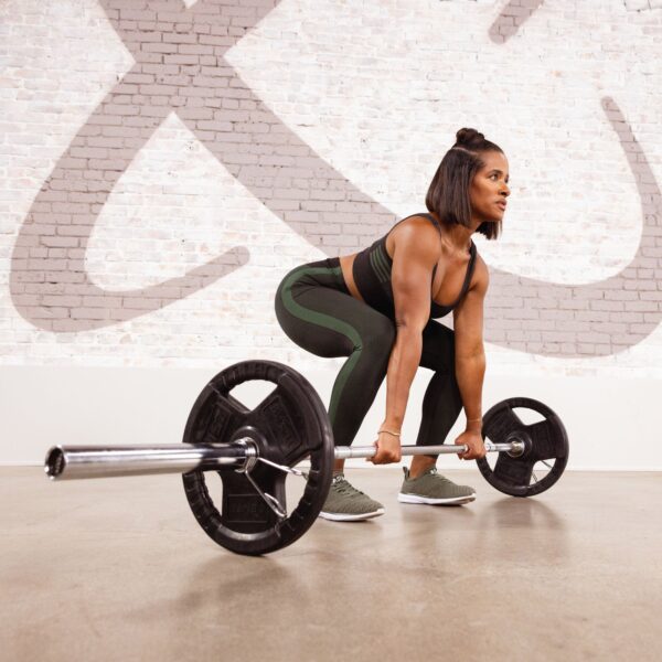Centr 300 lb. Rubber Olympic Weight Set and 1-year Centr App Subscription Included