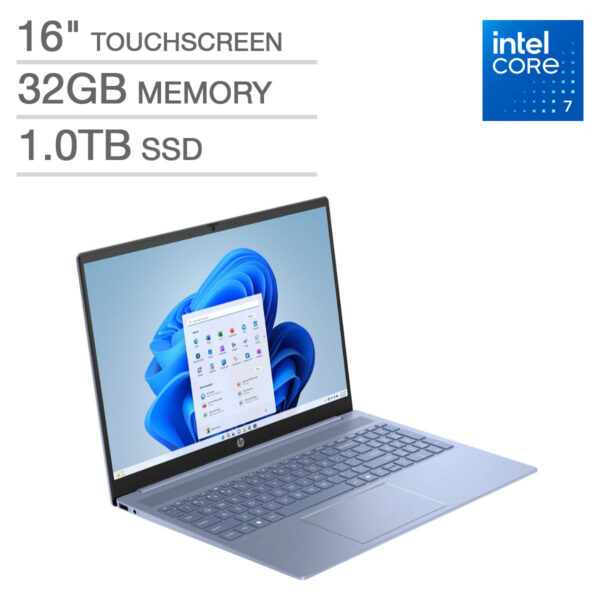 HP Pavilion 16" Touchscreen Laptop - Intel Core 7 Processor 150U - WUXGA (1920 x 1200) - Windows 11