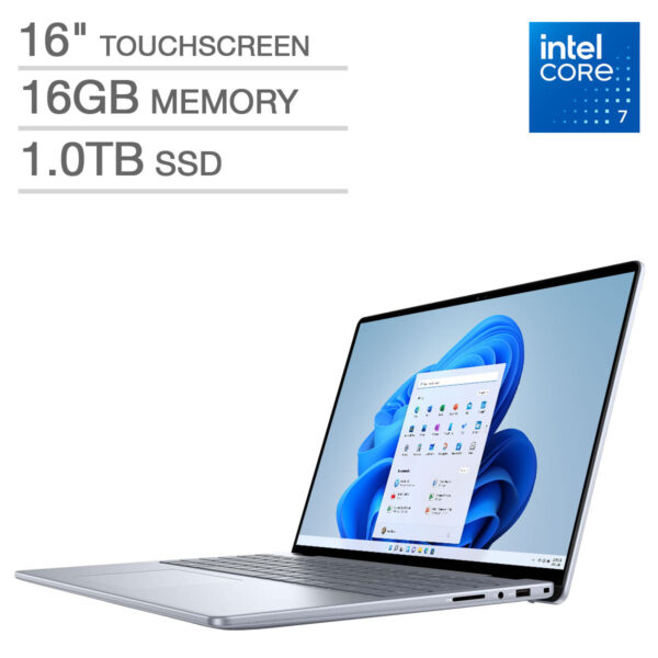 Dell Inspiron 16" Touchscreen Laptop - Intel Core 7 150U - 1920 x 1200 - Windows 11 - 16GB RAM - 1TB SSD