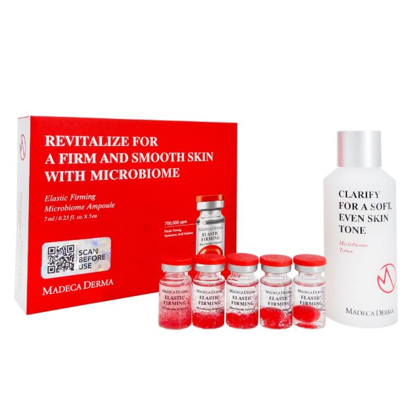 Madeca Derma Elastic Firming Microbiome Ampoule & Toner Set