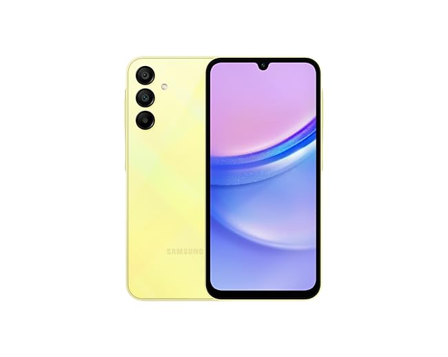Samsung Galaxy A15 A155M 128GB Dual-SIM GSM Unlocked Android Smartphone (Latin America Version) - Yellow