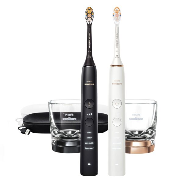 Philips Sonicare DiamondClean Connected Rechargeable Electric Toothbrush, 2-pack
