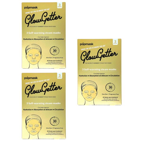 Popmask GlowGetter Steam Face Mask, 9 Masks