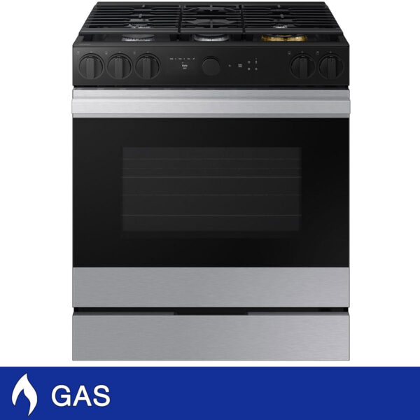 Samsung Bespoke 6.0 cu. ft. Smart Slide-in GAS Range with Convection, Air Fry, and Air Sous Vide