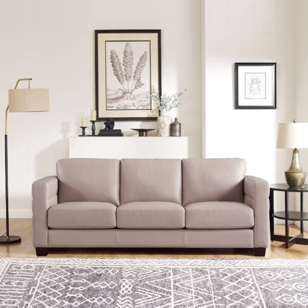 Del Mar Top Grain Leather Sofa Collection, Tan