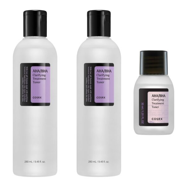 COSRX Aha/Bha Treatment Toner - 9.46 fl oz, 2-pack + 1.01 fl oz Set