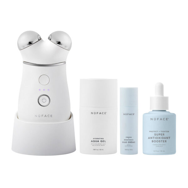 NuFACE Trinity + Facial Toning Device Starter Kit, with Super Antioxidant Booster Serum