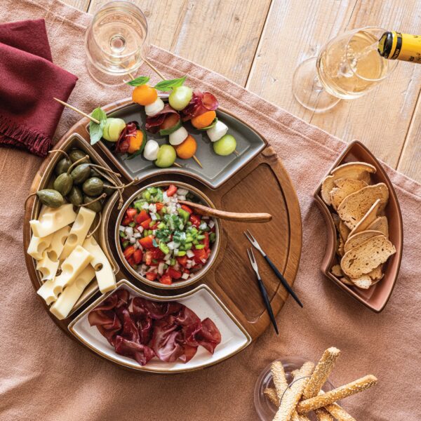 over&back Options Lazy Susan, 6-piece