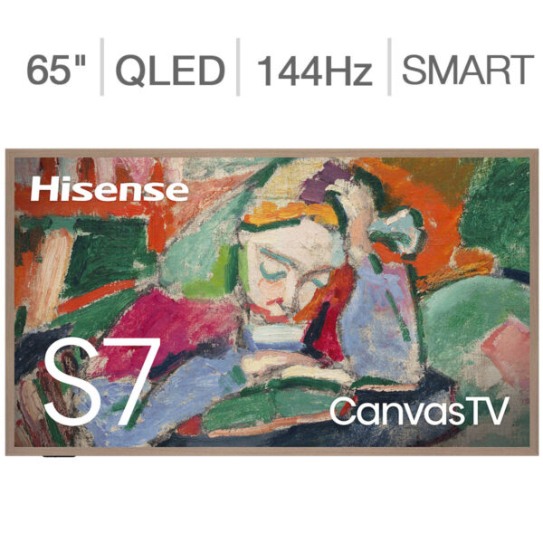 Hisense 65" Class - S7 Series Canvas TV - 4K UHD QLED LCD TV - Allstate 3-Year Protection Plan Bundle Included for 5 Years of Total Coverage*