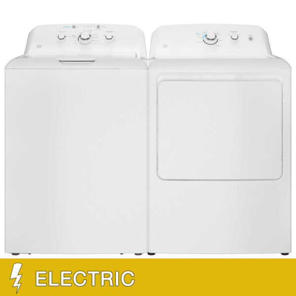 GE 4.0 cu. ft. Capacity Washer with Stainless Steel Basket and 6.2 cu. ft. Capacity ELECTRIC Dryer