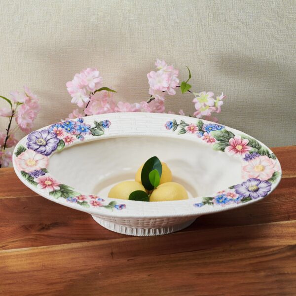 Fitz and Floyd Jardin 18” Centerpiece Bowl