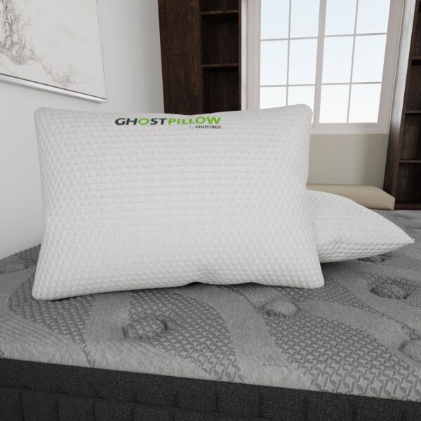 GhostBed 2.0 Adjustable Shredded Memory Foam Pillow, 2-pack