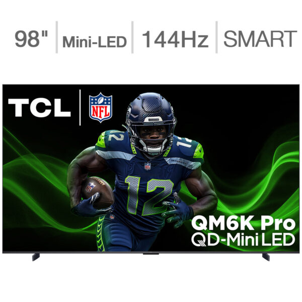 TCL 98" Class - QM6 Pro Series - 4K UHD QD-Mini LED Smart TV  - Allstate 3-Year Protection Plan Bundle Included for 5 Years of Total Coverage*