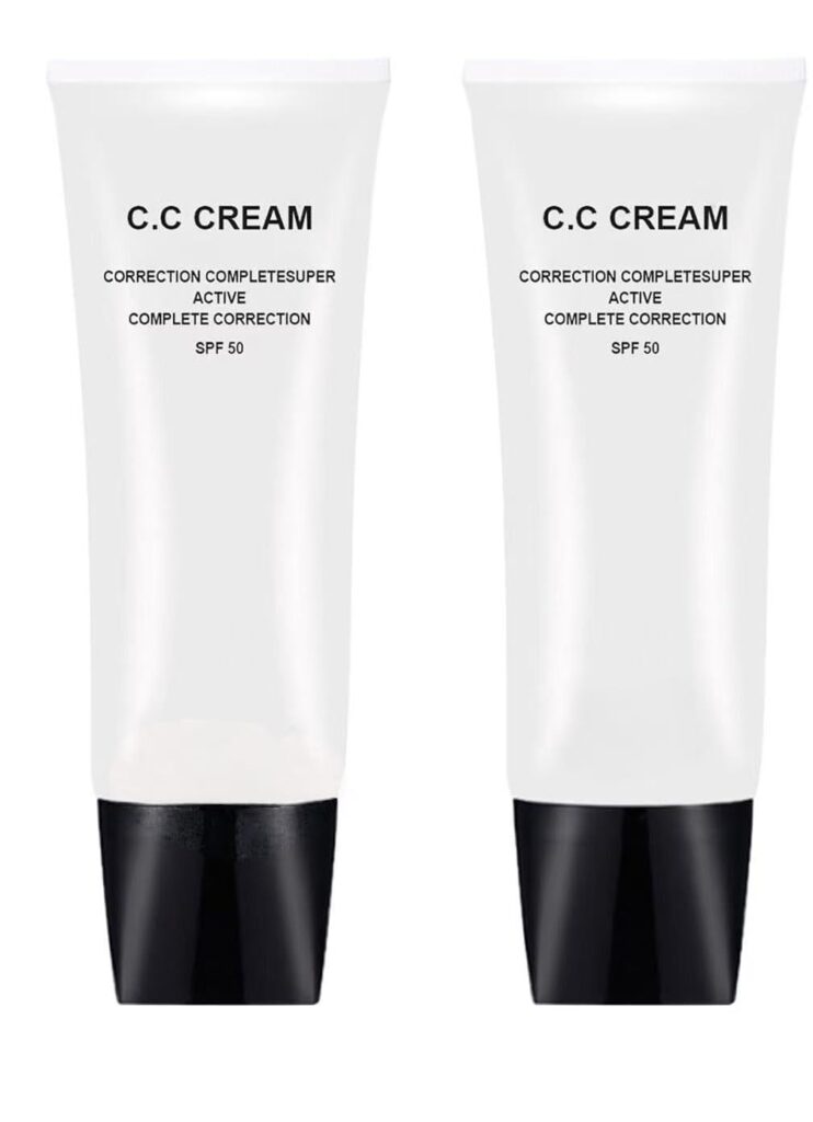 Concealer for skin tone correction and protection, suitable for mature skin, (2 pieces) a