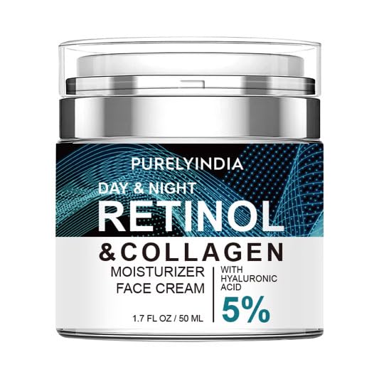 Retinol Cream for Face SUMAX – Anti-Aging Moisturizer with Collagen for Deep Wrinkles, Ideal for Women & Men - Day & Night Anti-Aging Skin Care with Hyaluronic Acid 5% 1.85 Fl Oz