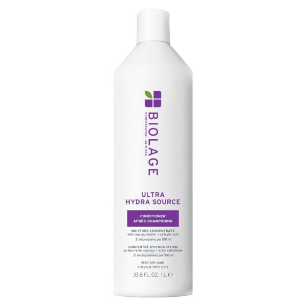 Biolage Ultra Hydra Source Conditioner - Intensely Conditions, For Very Dry, Thick, Coarse Hair, With Micro-dosed with Cupuaçu Butter & Salicylic Acid, Packaging may vary