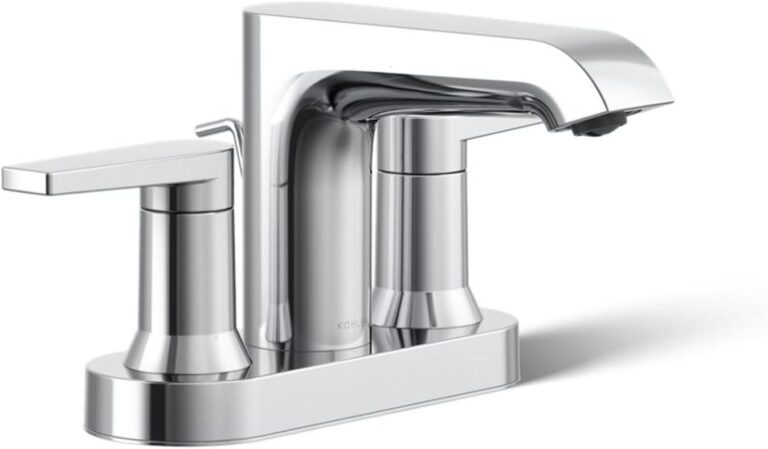 Bathroom Faucet by KOHLER, Bathroom Sink Faucet, Hint Collection,Centerset Faucet, Polished Chrome, K-97094-4-CP