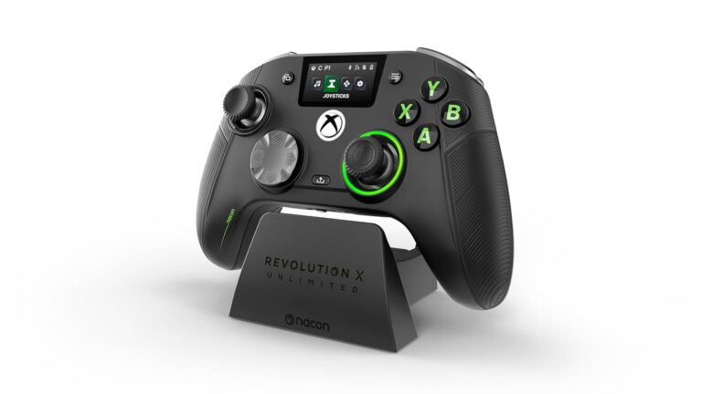 NACON Revolution X Unlimited Advanced Precision Controller Officially Licensed for Xbox Series X | S, Xbox One, Windows 10/11 PC & Android - Wired and Wireless - Charging Station