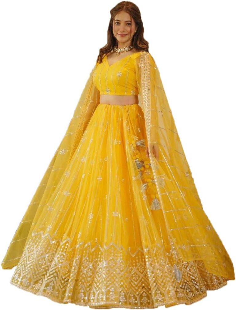 STELLACOUTURE indian ready to wear lehenga choli for women flared party night with stitched blouse 8265-U