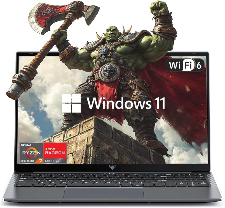 Laptop Computer AMD Ryzen 7 5700U Windows Laptops 16.1-inch IPS 16GB DDR4 (2 * 8GB, Dual Channel) 512GB NVMe SSD Backlit & Numeric Keyboard WiFi 6 HDMI Type-C USB3.2 Office Laptops