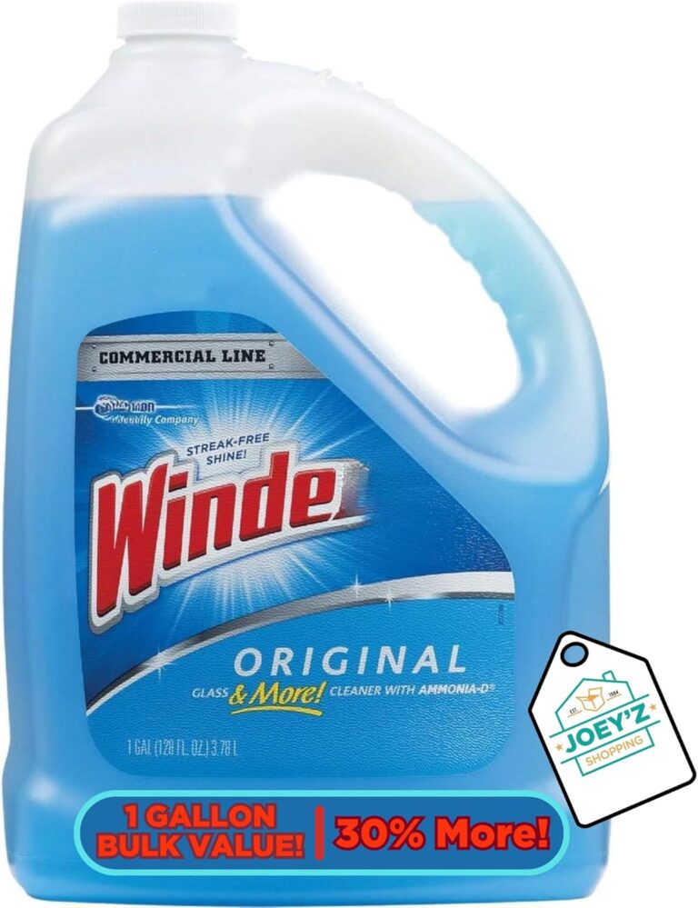 JOEY'Z 1 Gallon Glass Cleaner Refill Comptible with Windex Glass Cleaner Refill/Windex Refill 1 Gallon Original Windex Multisurface Cleaner Bundle Decal
