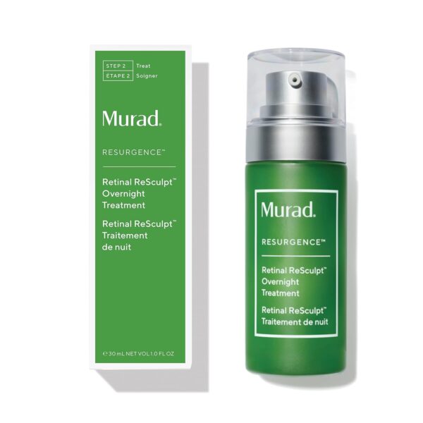 Murad Retinal ReSculpt Overnight Treatment - Advanced Face and Neck Serum with Encapsulated Retinal, Kangaroo Paw, Olive, & Oat Smooths Deep Wrinkles and Crepey Skin, & Lifts Sagging Skin