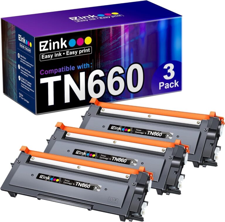 E-Z Ink Compatible Toner Cartridge & Drum Unit Replacement for Brother TN660 TN630 DR630 High Yield to use with HL-L2380DW HL-L2300D HL-L2340DW MFC-L2680W MFC-L2740DW Printer (Black, 3 Pack)