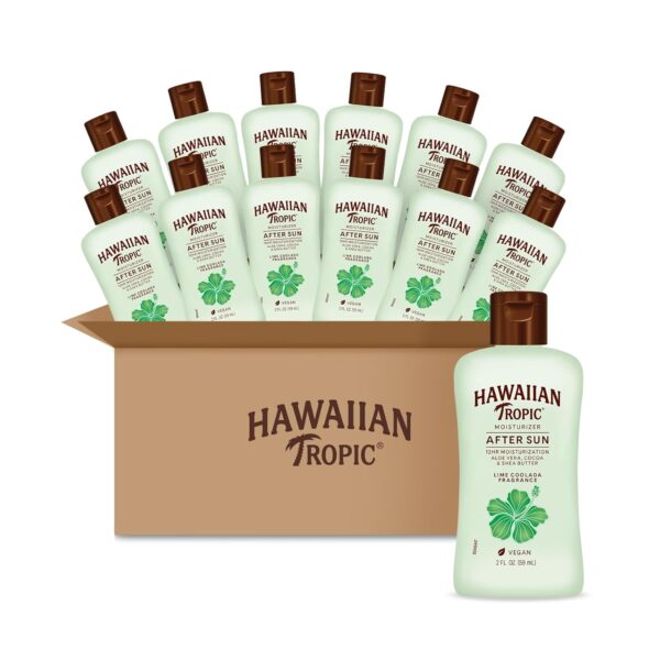 Hawaiian Tropic Lime Coolada After Sun Lotion, 2oz | After Sun Care, Daily Moisturizing, Cocoa Butter Lotion, Shea Butter, 2oz (Pack of 12)