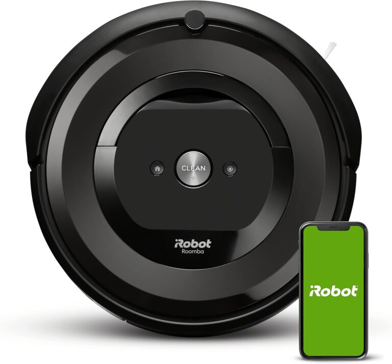 iRobot Roomba E5 (5150) Robot Vacuum - Wi-Fi Connected, Works with Alexa, Ideal for Pet Hair, Carpets, Hard, Self-Charging Robotic Vacuum, Black (Renewed)