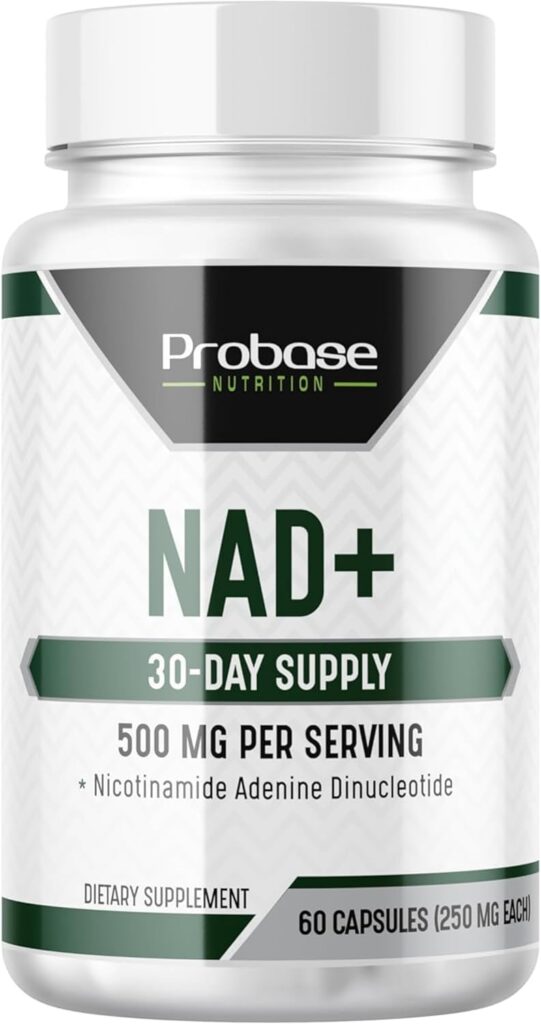 NAD Supplement 500mg High Potency 30 Day Supply NAD Maximizer Similar to Nicotinamide Riboside Vegan Non GMO Third Party Tested