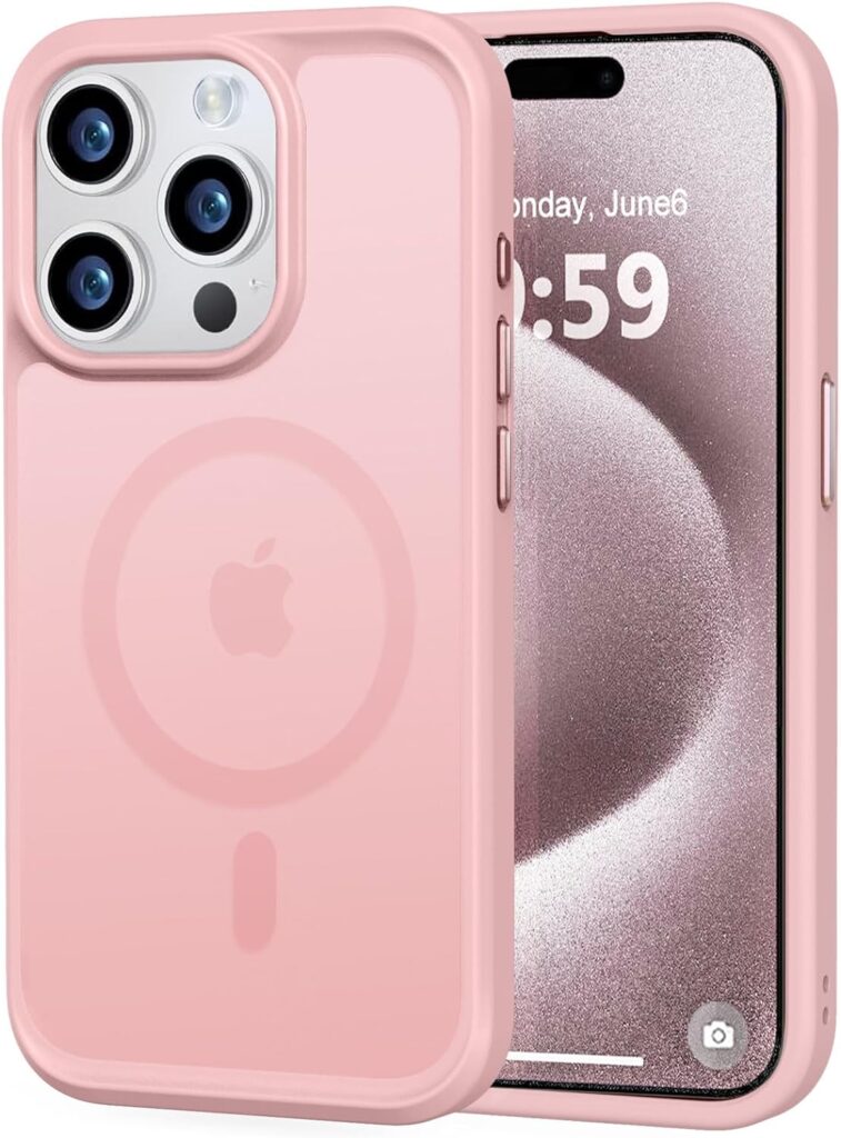 MOCCA Strong Magnetic for iPhone XR Phone Case, [Compatible with Magsafe][Mil-Grade Drop Protection] Slim Thin Translucent Matte Protective Cover Case for iPhone XR Case 6.1'', Black