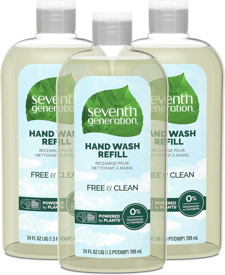 Seventh Generation Hand Soap Refill, Free & Clear Unscented, 24 oz, 3 pack (Packaging May Vary)