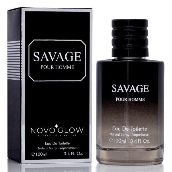 Savage for Men 3.4 Oz Men's Eau De Toilette Spray Refreshing & Warm Masculine Scent for Daily Use Men's Casual Cologne Great Holiday Gift Smell Fresh All Day A Gift for Any Occasion